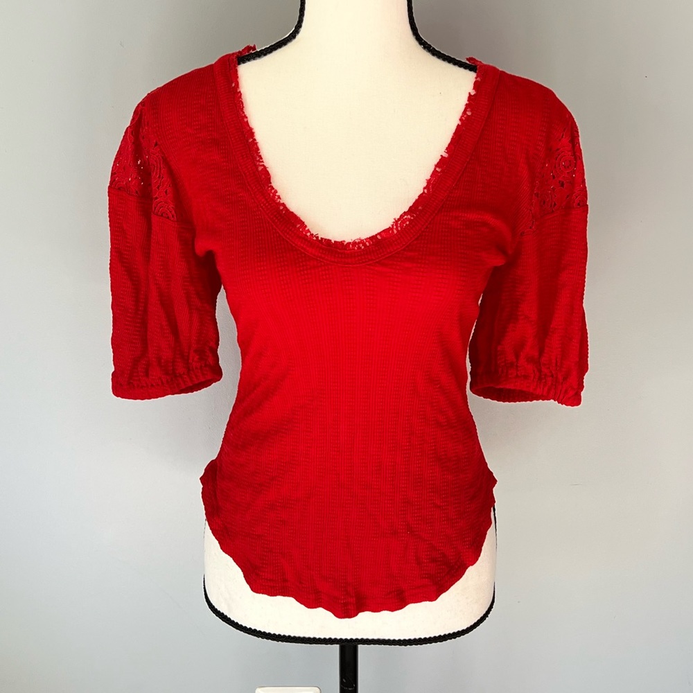 NWT - HOT Free People red shirt